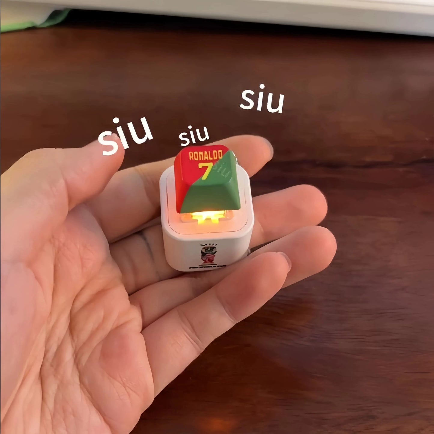 Cristiano Ronaldo CR7 SIUU Sound Keychain  – Portugal Edition