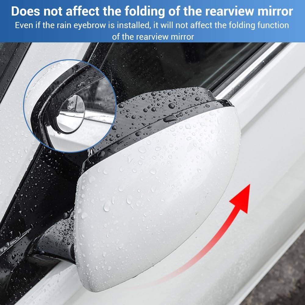 Universal Car Side Mirror Rain Guard ( 1 pair )