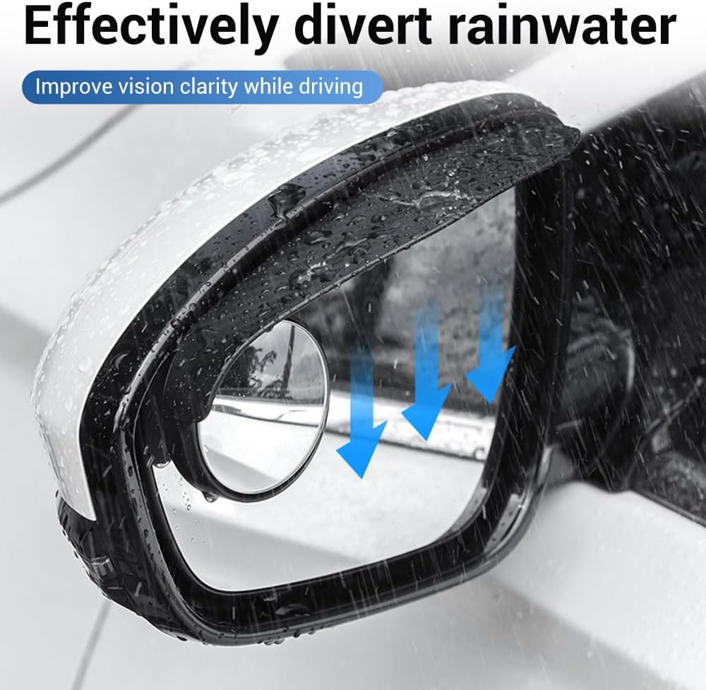 Universal Car Side Mirror Rain Guard ( 1 pair )