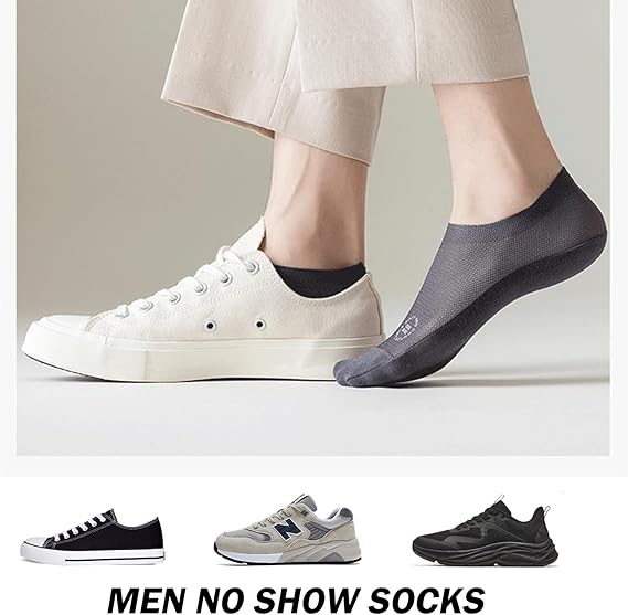 ❄️ Premium Breathable Cooling No-Show Socks– (4 Pair Combo) 🧦