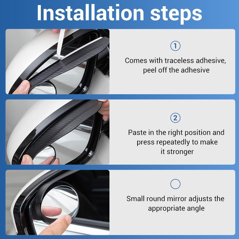 Universal Car Side Mirror Rain Guard ( 1 pair )