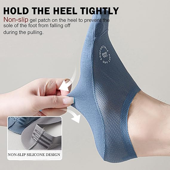 ❄️ Premium Breathable Cooling No-Show Socks– (4 Pair Combo) 🧦
