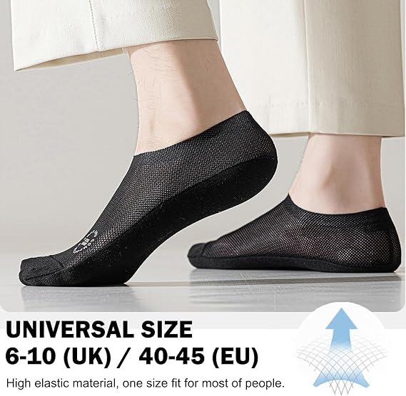 ❄️ Premium Breathable Cooling No-Show Socks– (4 Pair Combo) 🧦