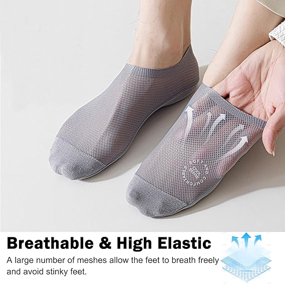 ❄️ Premium Breathable Cooling No-Show Socks– (4 Pair Combo) 🧦