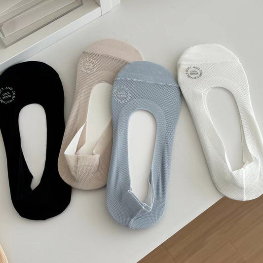❄️ Premium Breathable Cooling No-Show Socks– (4 Pair Combo) 🧦